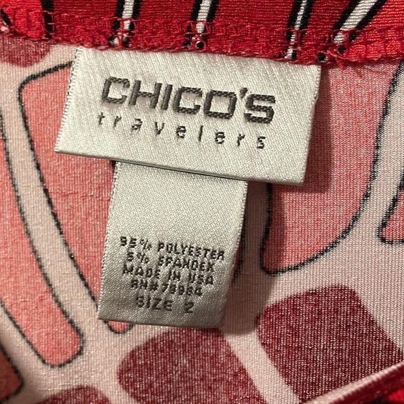 Women’s Leaf Print Blouse - Picture 2 of 3